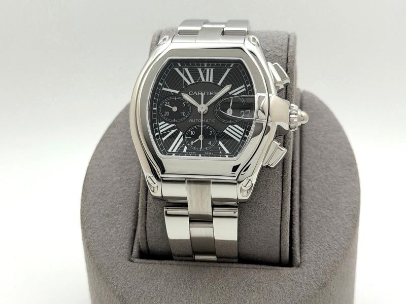 Cartier Roadster Chronograph XL W62020X6 2618 43mm Black Dial Steel 2025 Service - 7