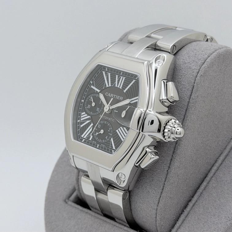 Cartier Roadster Chronograph XL W62020X6 2618 43mm Black Dial Steel 2025 Service - 8