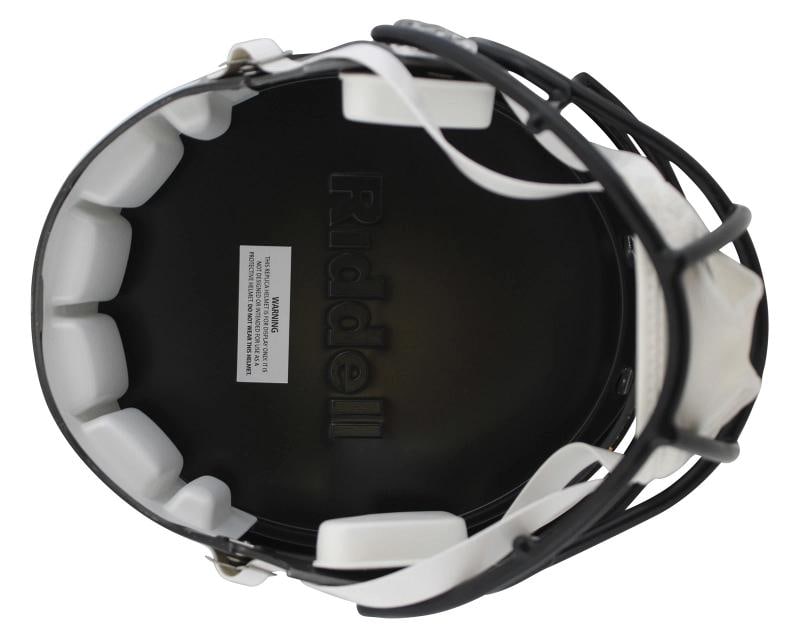 Ravens Ray Lewis & Ed Reed Signed Full Size Speed Rep Helmet w/ Case BAS Wit - 4