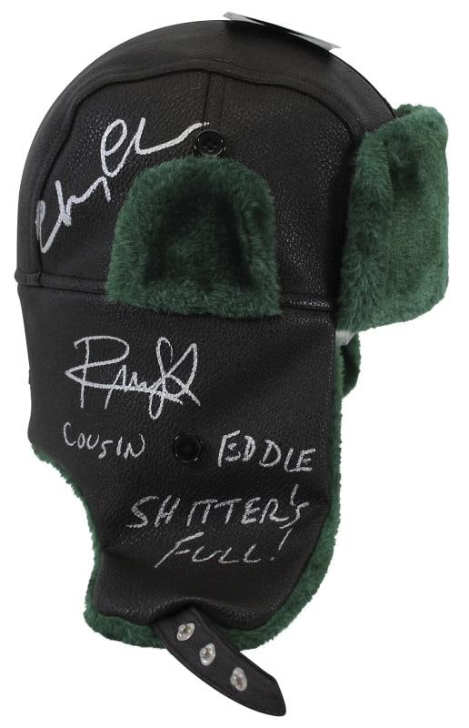 Chevy Chase & Randy Quaid Christmas Vacation "2x Insc" Authentic Signed Hat BAS: Industry: Movies,Original/Reproduction: Original,Autograph Authentication: Beckett,PRODUCT_COA: Beckett,PRODUCT_SIGNED_BY_NAME: Chevy Chase & Randy Quaid,PRODUCT_SIGNED_BY_BRAND: National Lampoon's Ch