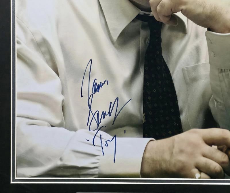 James Gandolfini Signed Framed 16x20 Photo The Sopranos "Tony" BAS - 3