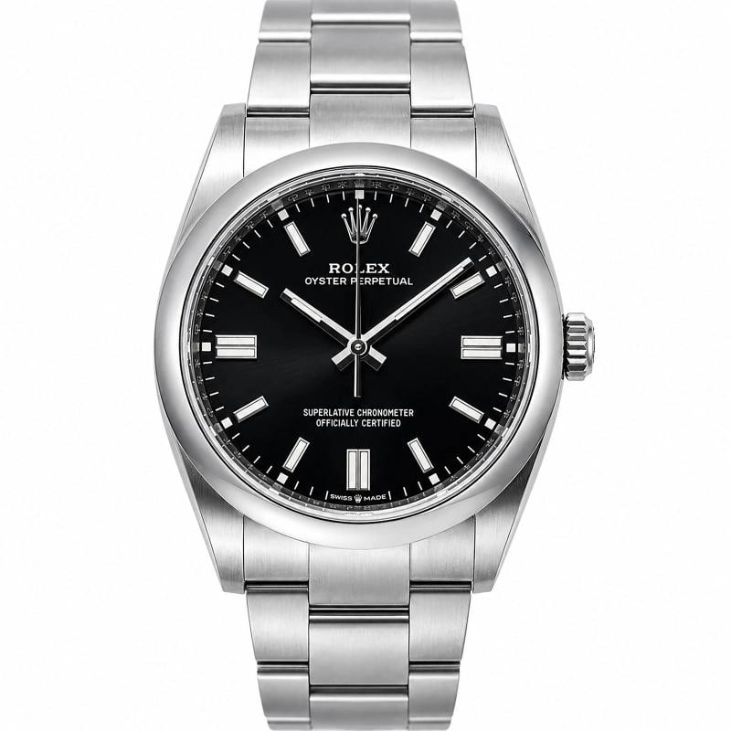 Rolex Oyster Perpetual 126000 MINT 2021 Card Oyster Black Dial Unisex Watch 36mm: Case Size 36mm Wrist Fit 6.25 inches Box No Papers Yes(2021) Condition Ã¢â‚¬â€� Used - Like New Full Specifications Brand Rolex Customized No Serial # 21Zxx