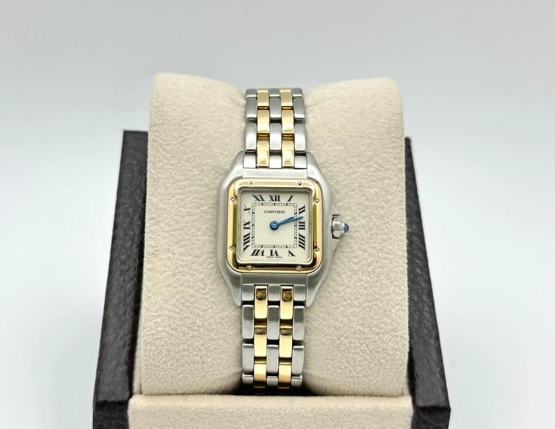 Cartier Panthere Small 112000R 22mm Ladies Watch 18K Yellow Gold Stainless Steel - 3