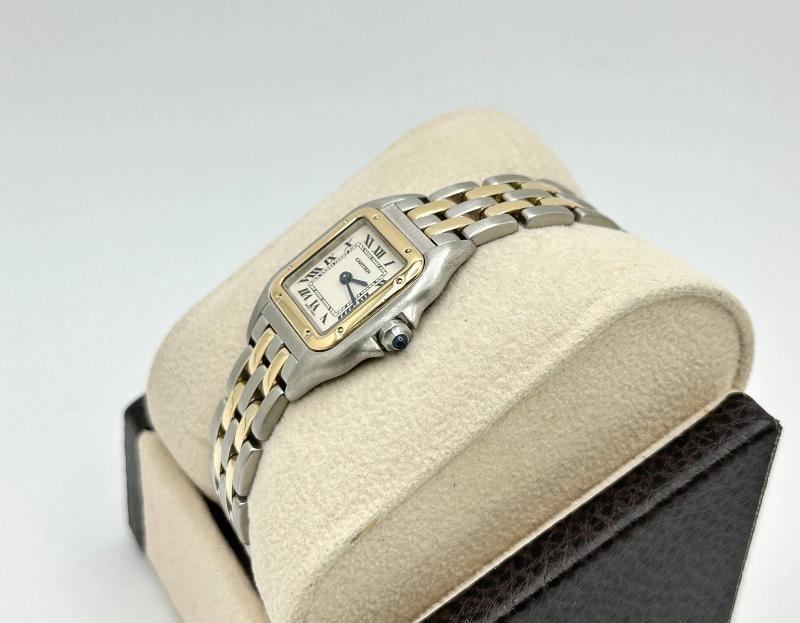 Cartier Panthere Small 112000R 22mm Ladies Watch 18K Yellow Gold Stainless Steel - 5