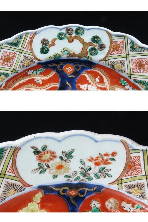 Antique Japanese Imari Dragon Flower Charger Round Tray Plate Platter - 3