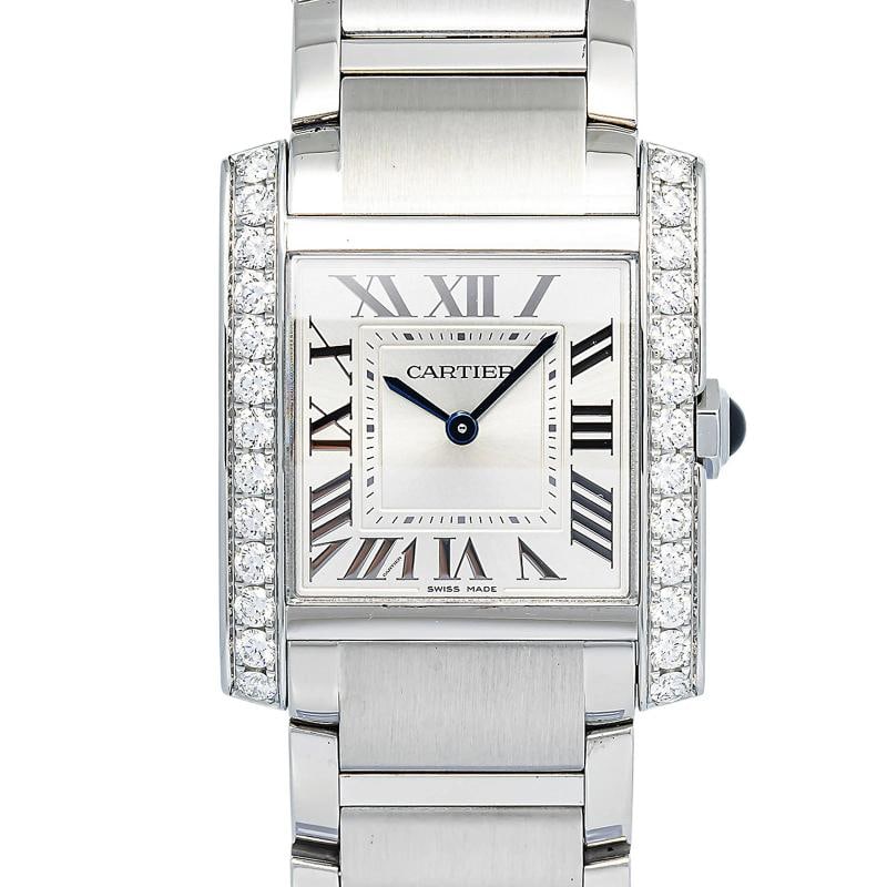Cartier Tank Francaise W4TA0021 SS White Roman Dial Quartz Unisex Watch 28mm - 2