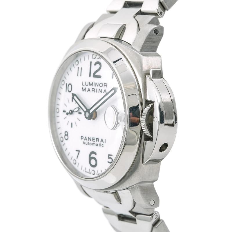 Panerai Luminor Marina PAM00051 SS White Dial Automatic Men's Watch 40mm - 3
