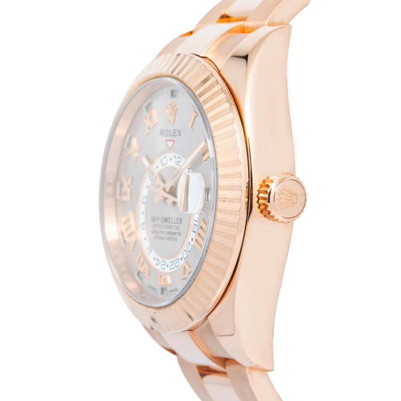 Rolex Sky-Dweller 326935 2017 Complete 18k RG Sundust Dial Auto Men's Watch 42mm Box and Papers - 3