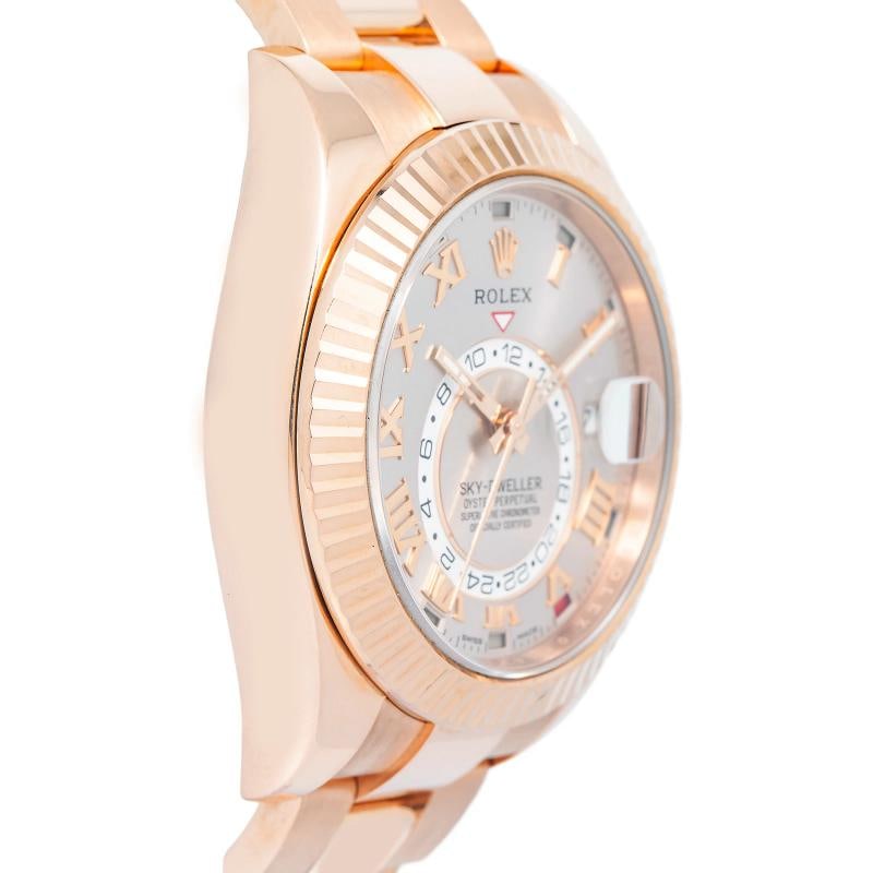 Rolex Sky-Dweller 326935 2017 Complete 18k RG Sundust Dial Auto Men's Watch 42mm Box and Papers - 4