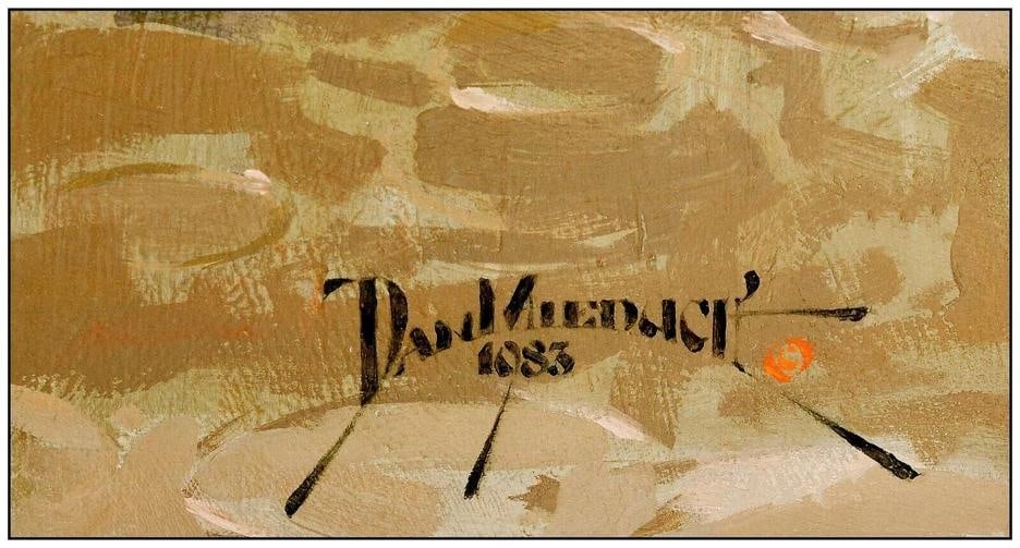 Dan Mieduch Large Original Oil Painting on Board Signed Western Horse Cowboy Art - 4