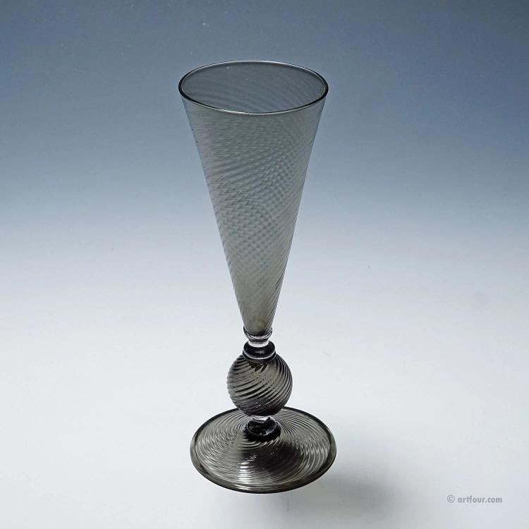 Vetro Soffiato Glass Vase, Venini Murano ca. 1950s - 2