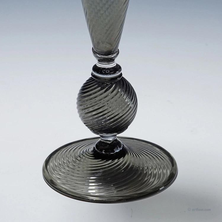 Vetro Soffiato Glass Vase, Venini Murano ca. 1950s - 4