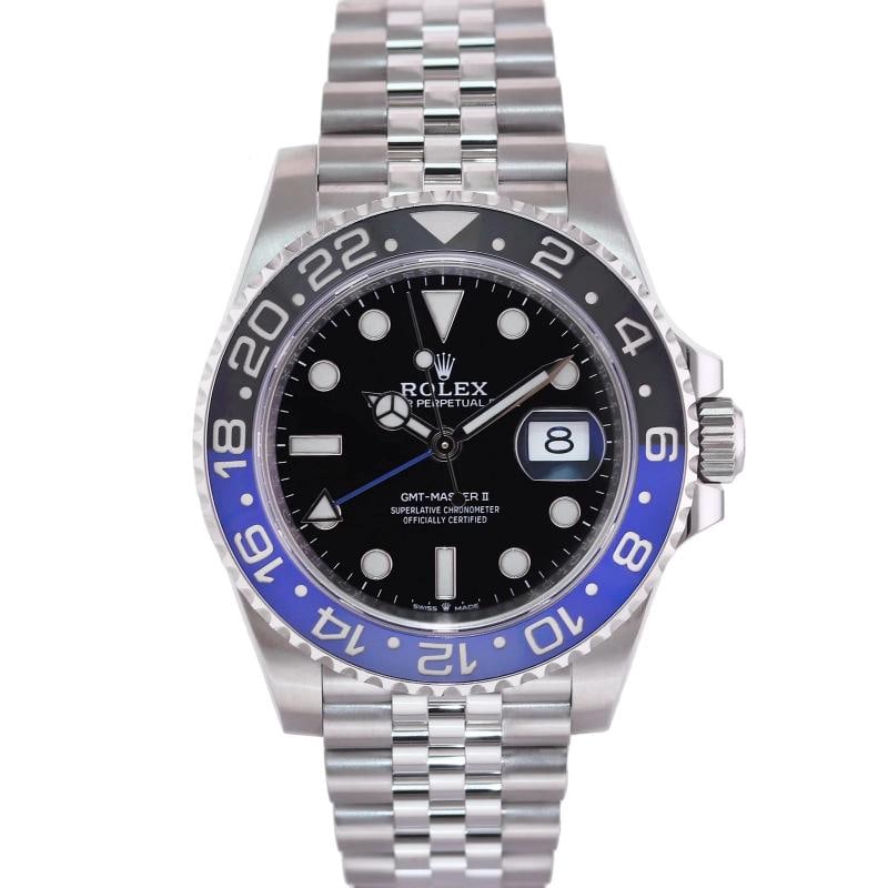 2022 NEW Papers Rolex 126710BLNR GMT Master II Batman Blue Jubilee Ceramic Watch - 2