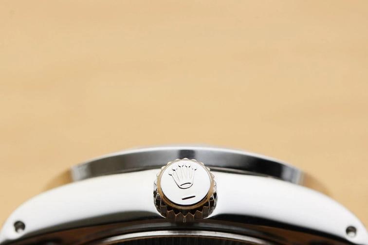 ROLEX DATEJUST 69174 MOTHER OF PEARL SAPPHIRE DIAMOND 18K WHITE GOLD STEEL WATCH - 9