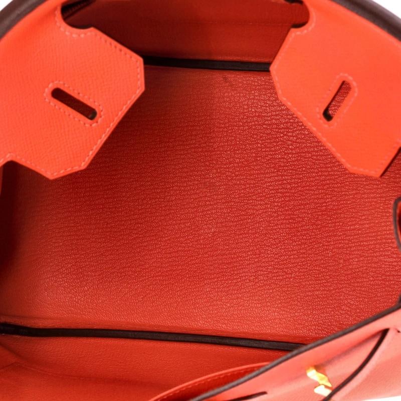 Hermes Birkin Handbag Red Epsom with Gold Hardware 30 - 5