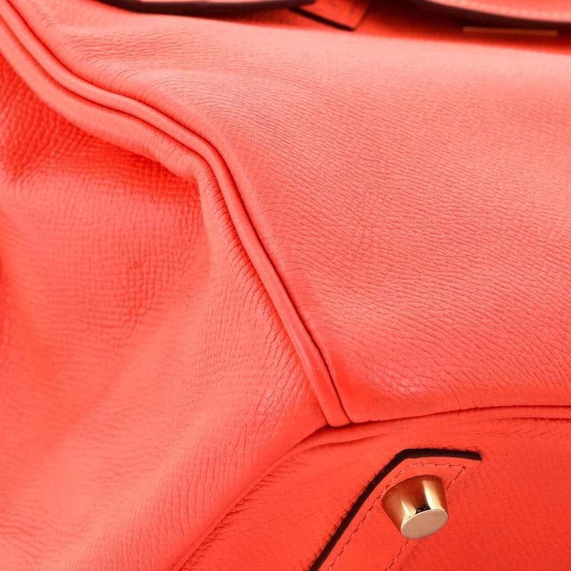 Hermes Birkin Handbag Red Epsom with Gold Hardware 30 - 7