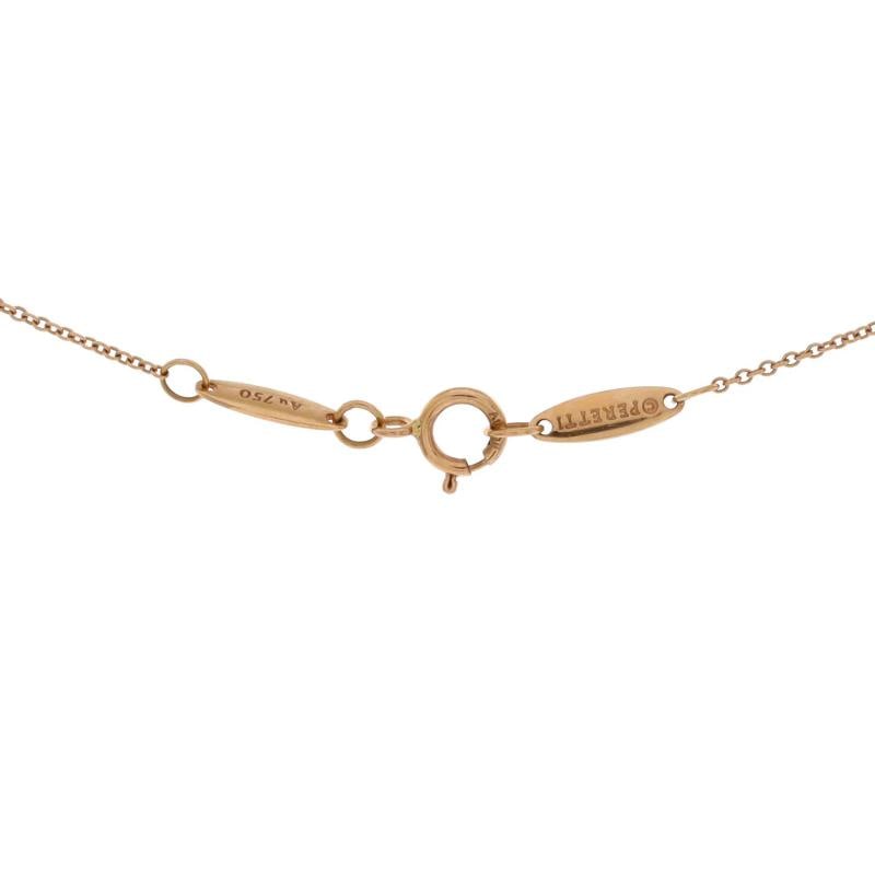 Tiffany & Co. Elsa Peretti Open Heart Pendant Necklace 18K Rose Gold 7mm - 3