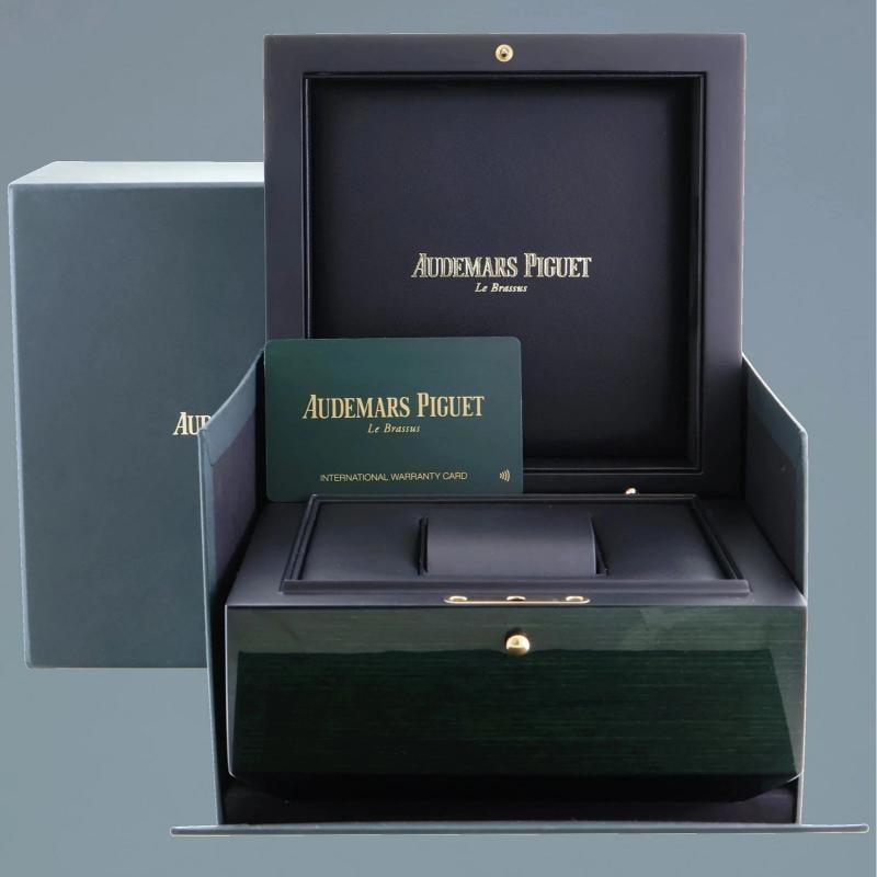 NEW PAPERS Audemars Piguet Royal Oak Titanium Grey Blue 26420IO 43mm Chrono - 7