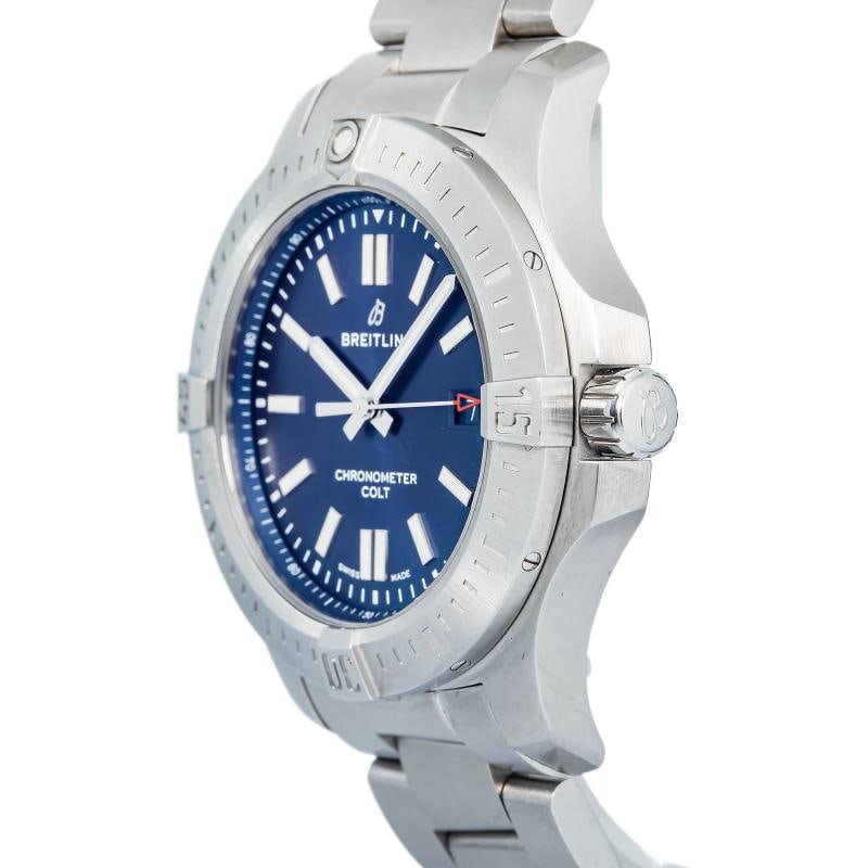 Breitling Chronomat Colt A17388 Complete SS Colt Blue Dial Automatic Watch 44mm - 3