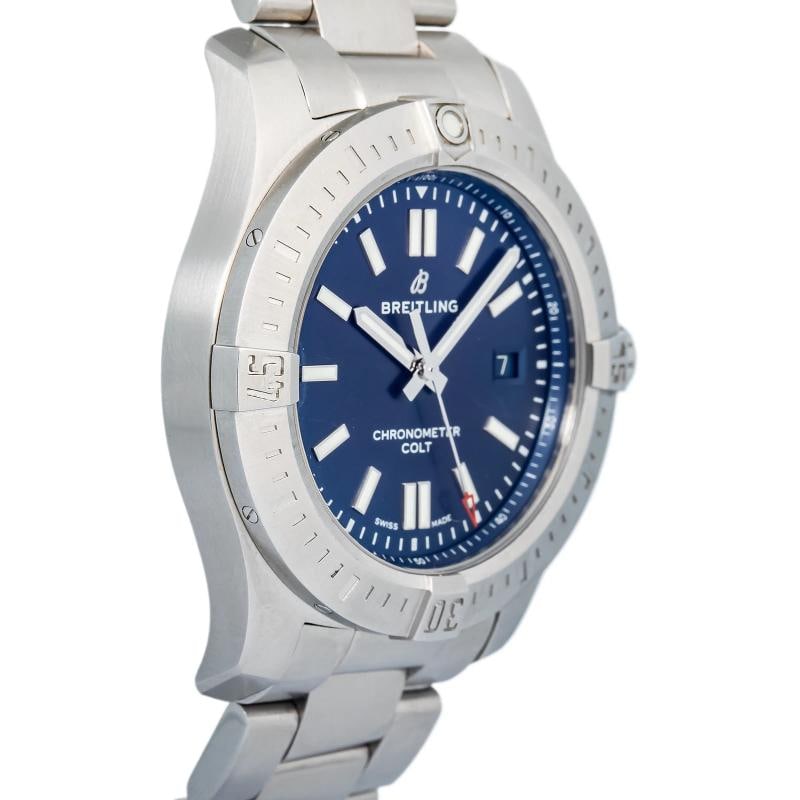 Breitling Chronomat Colt A17388 Complete SS Colt Blue Dial Automatic Watch 44mm - 4