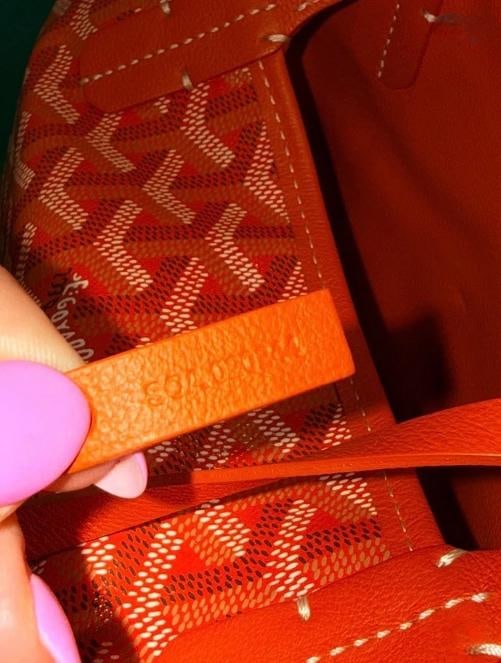 Goyard Mini Anjou Reversible Orange Coated Canva Tote Bag and Matching Wristlet - 10