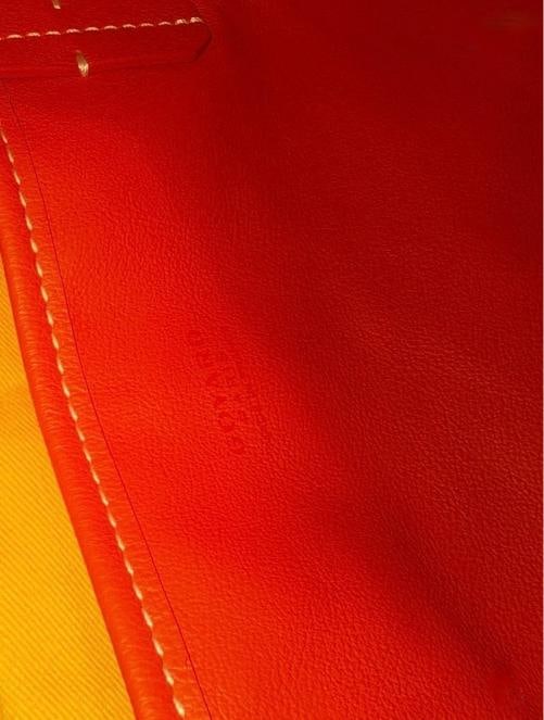 Goyard Mini Anjou Reversible Orange Coated Canva Tote Bag and Matching Wristlet - 8