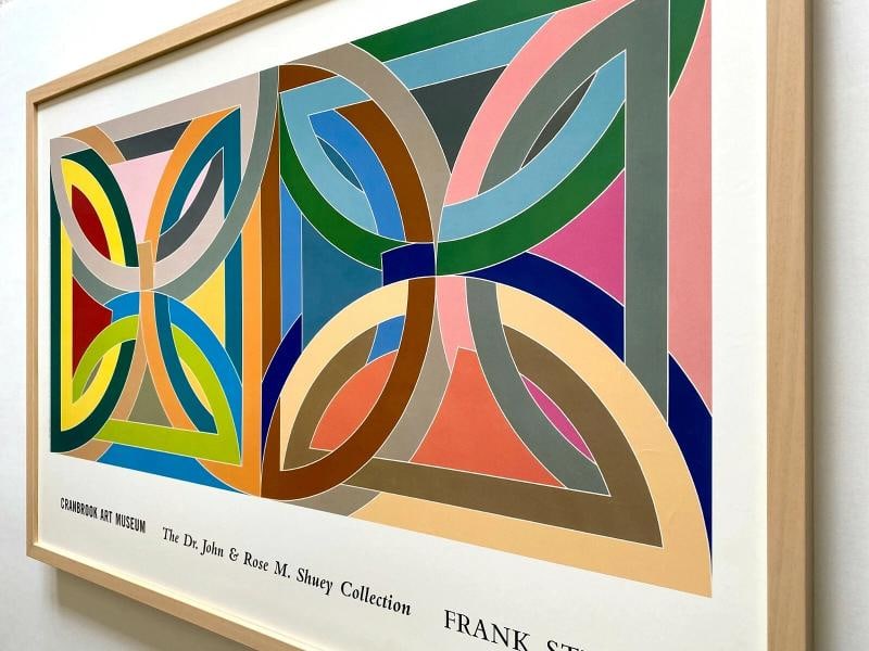 FRANK STELLA RARE LITHOGRAPH PRINT FRAMED EXHBT POSTER " TAKHT-I-SULAYMAN " 1969 - 11