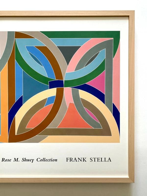 FRANK STELLA RARE LITHOGRAPH PRINT FRAMED EXHBT POSTER " TAKHT-I-SULAYMAN " 1969 - 3
