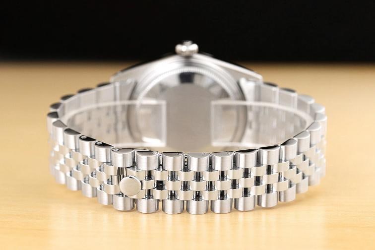 ROLEX MENS DATEJUST 16014 WHITE DIAL 18K WHITE GOLD STAINLESS STEEL WATCH - 6