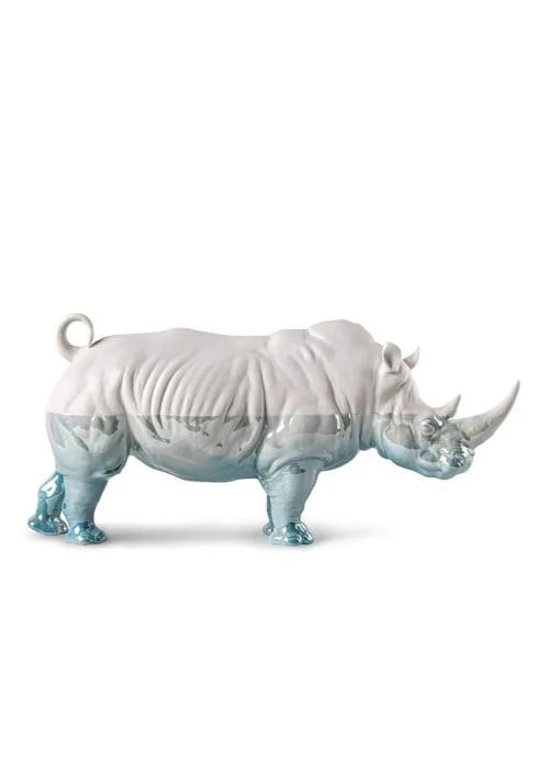LladrÃƒÂ² Rhinoceros Sculpture Underwater Limited Ed Ref. 01009739 - Official: LladrÃƒÂ² Rhinoceros Sculpture Underwater Limited Ed Ref. 01009739 - Official Material: Porcelain LladrÃƒÂ² Rhinoceros - Dimensions: Height: 22 cm x Width x 19