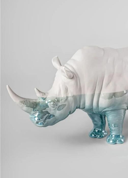 LladrÃƒÂ² Rhinoceros Sculpture Underwater Limited Ed Ref. 01009739 - Official - 5