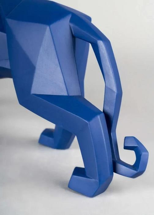 LladrÃƒÂ² Panther Sculpture Matte Blue Limited Ref. 01009456 - Official - 2
