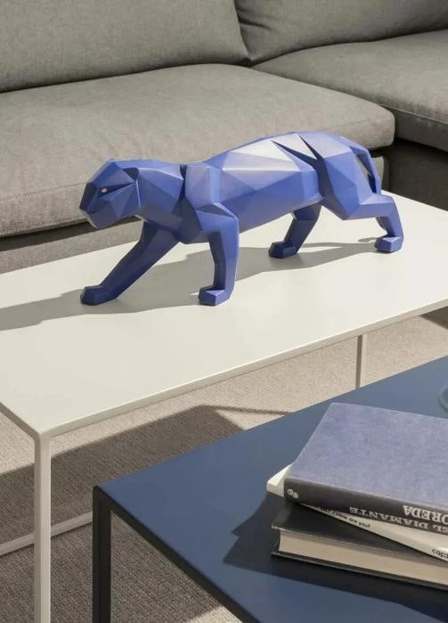 LladrÃƒÂ² Panther Sculpture Matte Blue Limited Ref. 01009456 - Official - 3
