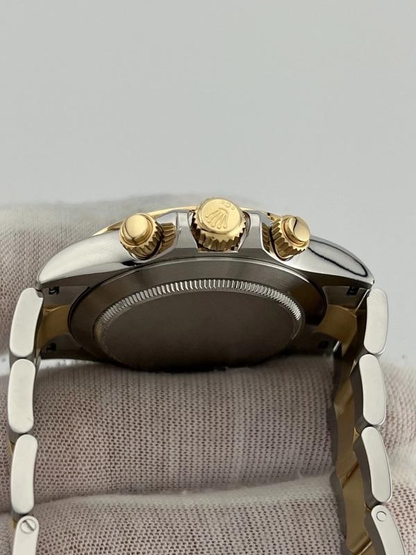Rolex Daytona Cosmograph 116523 40mm Black Dial 18k Yellow Gold Steel Box - 4
