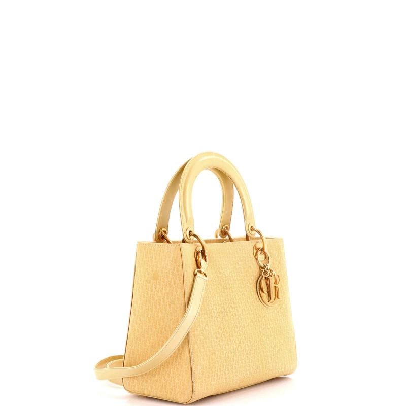 Christian Dior Vintage Lady Dior Bag Diorissimo Suede Medium - 2