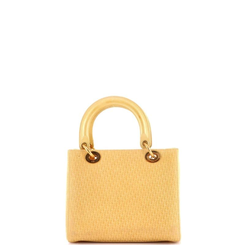 Christian Dior Vintage Lady Dior Bag Diorissimo Suede Medium - 3