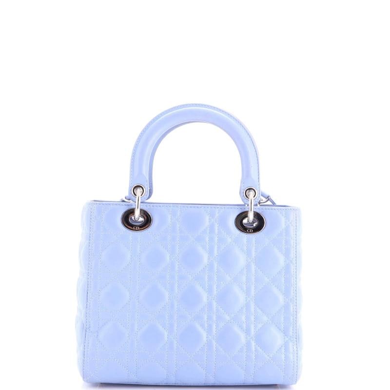 Christian Dior Lady Dior Bag Cannage Quilt Lambskin Medium - 3