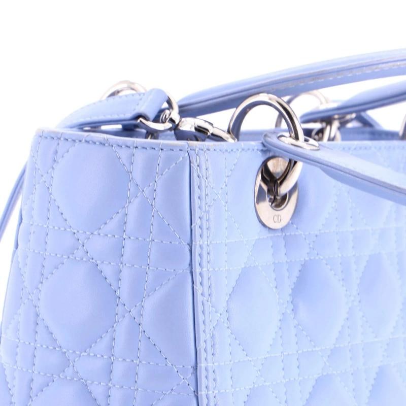 Christian Dior Lady Dior Bag Cannage Quilt Lambskin Medium - 6