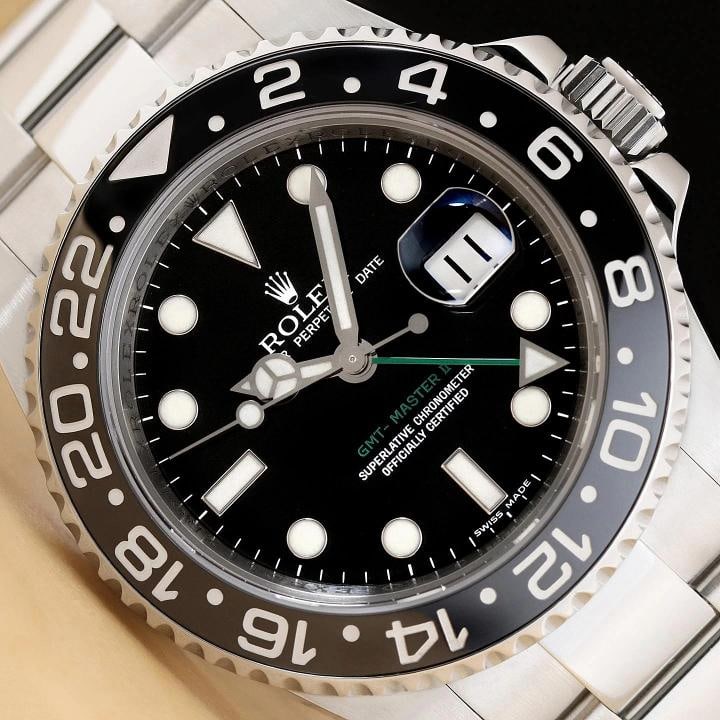 2007 ROLEX GMT MASTER II 116710LN BLACK DIAL STAINLESS STEEL CERAMIC WATCH: Condition: Pre-owned - Good,Brand: Rolex,Gender: Men's,Style: Casual, Dress/Formal, Luxury, Sport, Luxury: Dress Styles,Features: 12-Hour Dial, Chronometer, Date Indicator, Sapphire Crystal, Screwdown