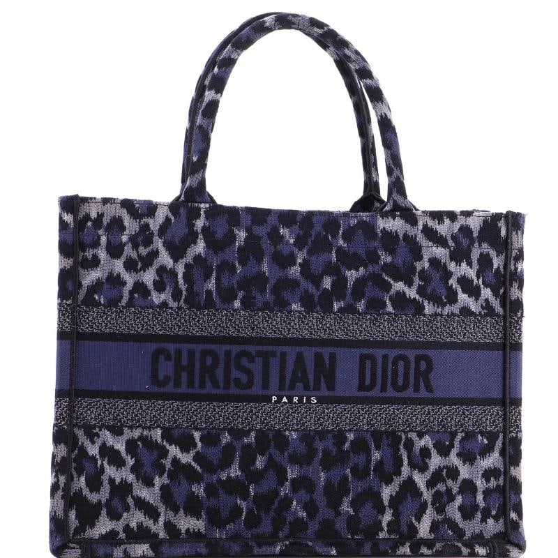 Christian Dior Book Tote Mizza Embroidered Canvas Medium: Condition: Pre-owned - Excellent,Brand: Christian Dior,Exterior Material: Canvas Plain,Style: Totes,Exterior Color: Blue,Department: Women,Size: Medium