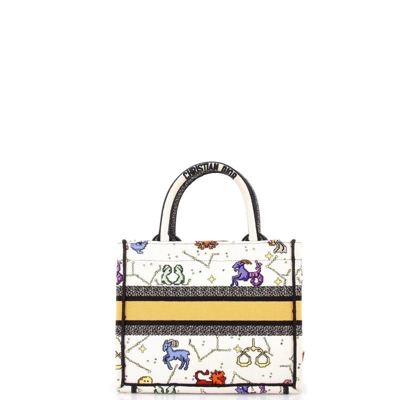 Christian Dior Book Tote Zodiac Embroidered Canvas Small - 3
