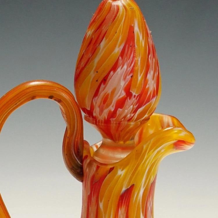 Antique Millefiori Jug with Handles by Fratelli Toso, Murano circa 1920 - 5