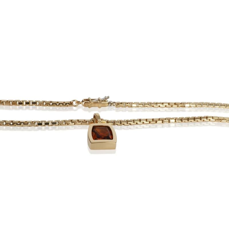 Cartier Yellow Gold Citrine Dona Necklace - 2