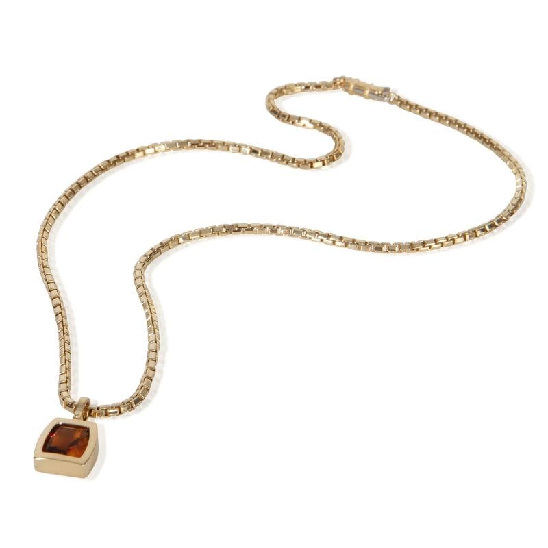 Cartier Yellow Gold Citrine Dona Necklace - 3