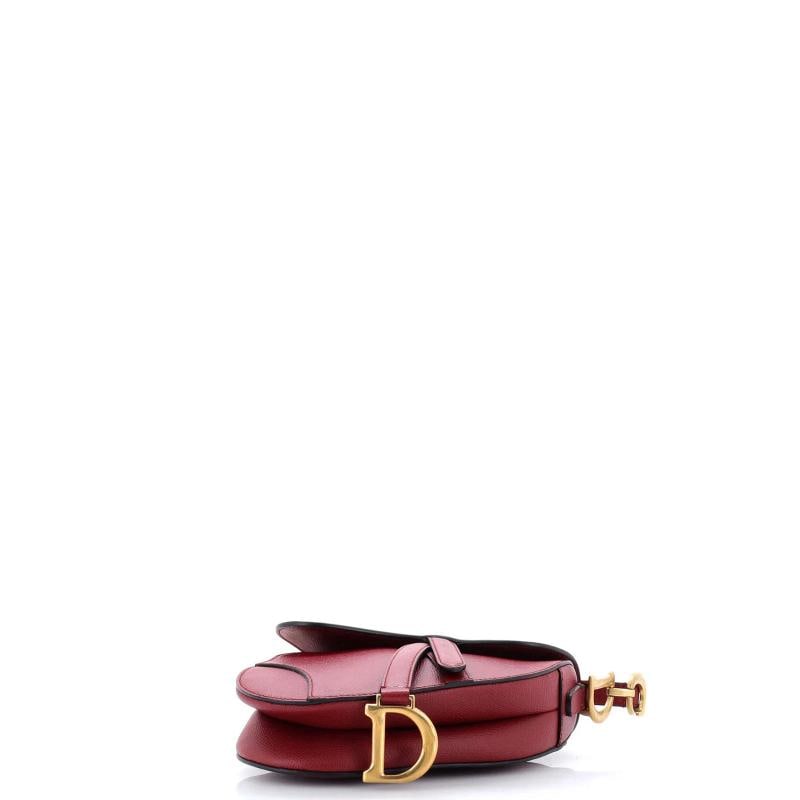 Christian Dior Saddle Handbag Leather Mini - 4