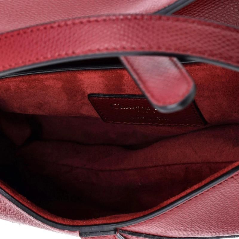 Christian Dior Saddle Handbag Leather Mini - 5