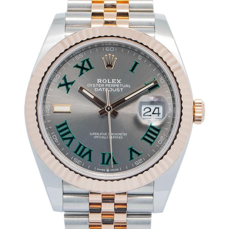 Rolex Datejust 126331 NEW Wimbledon 2020 Complete 18k Rose TwoTone Jubilee 41mm - 2