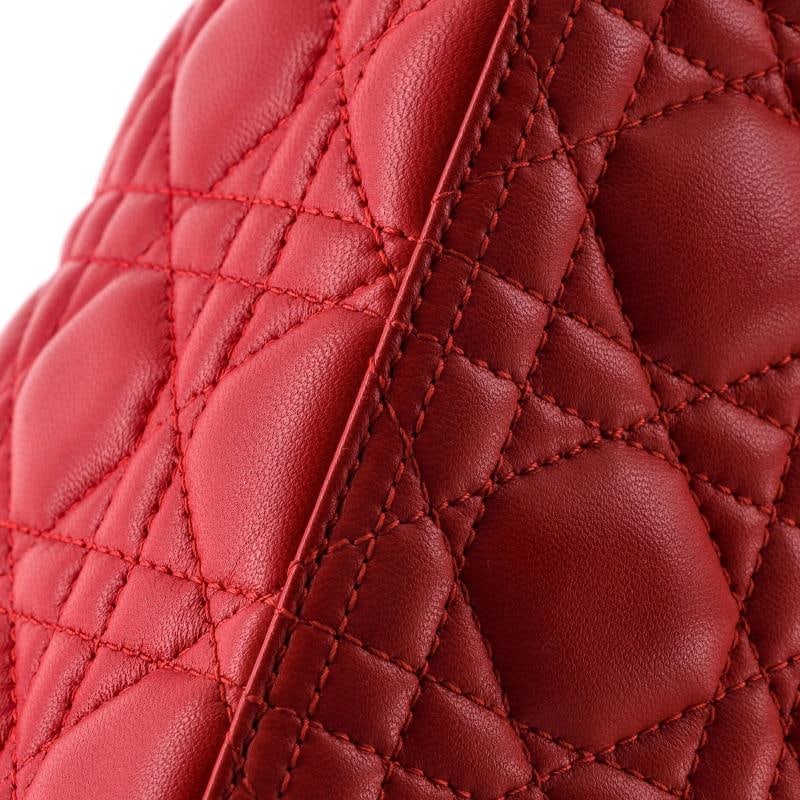 Christian Dior Lady Dior Bag Cannage Quilt Lambskin Medium - 6