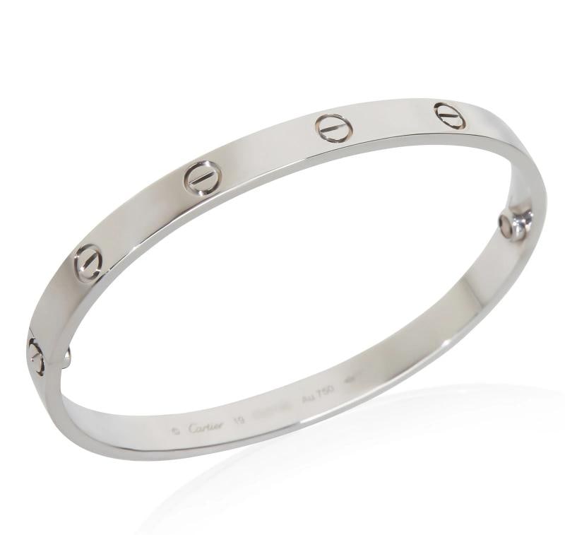 Cartier White Gold Love Bracelet - 4