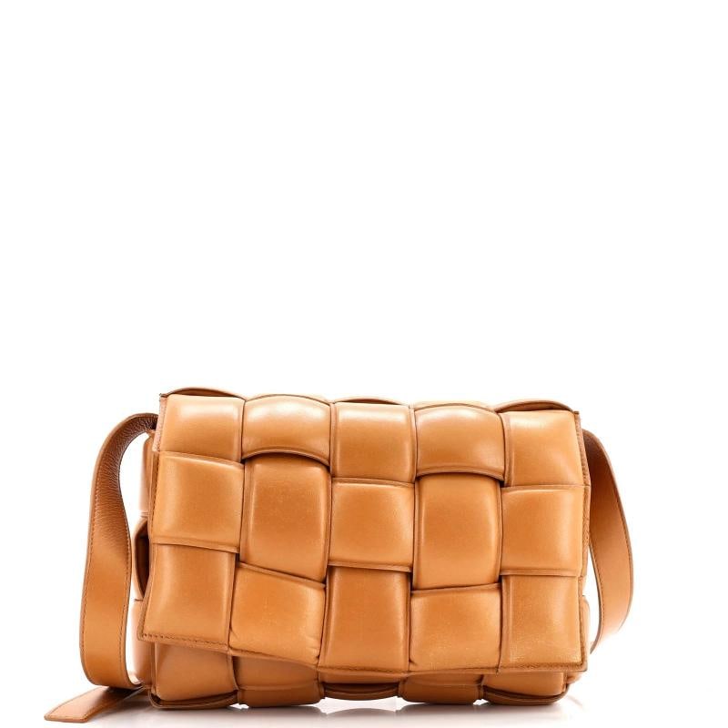 Bottega Veneta Cassette Crossbody Bag Padded Maxi Intrecciato Leather: Condition: Pre-owned - Good,Brand: Bottega Veneta,Exterior Material: Leather,Style: Cross Body Bags,Exterior Color: Brown,Department: Women,Size: Unknown